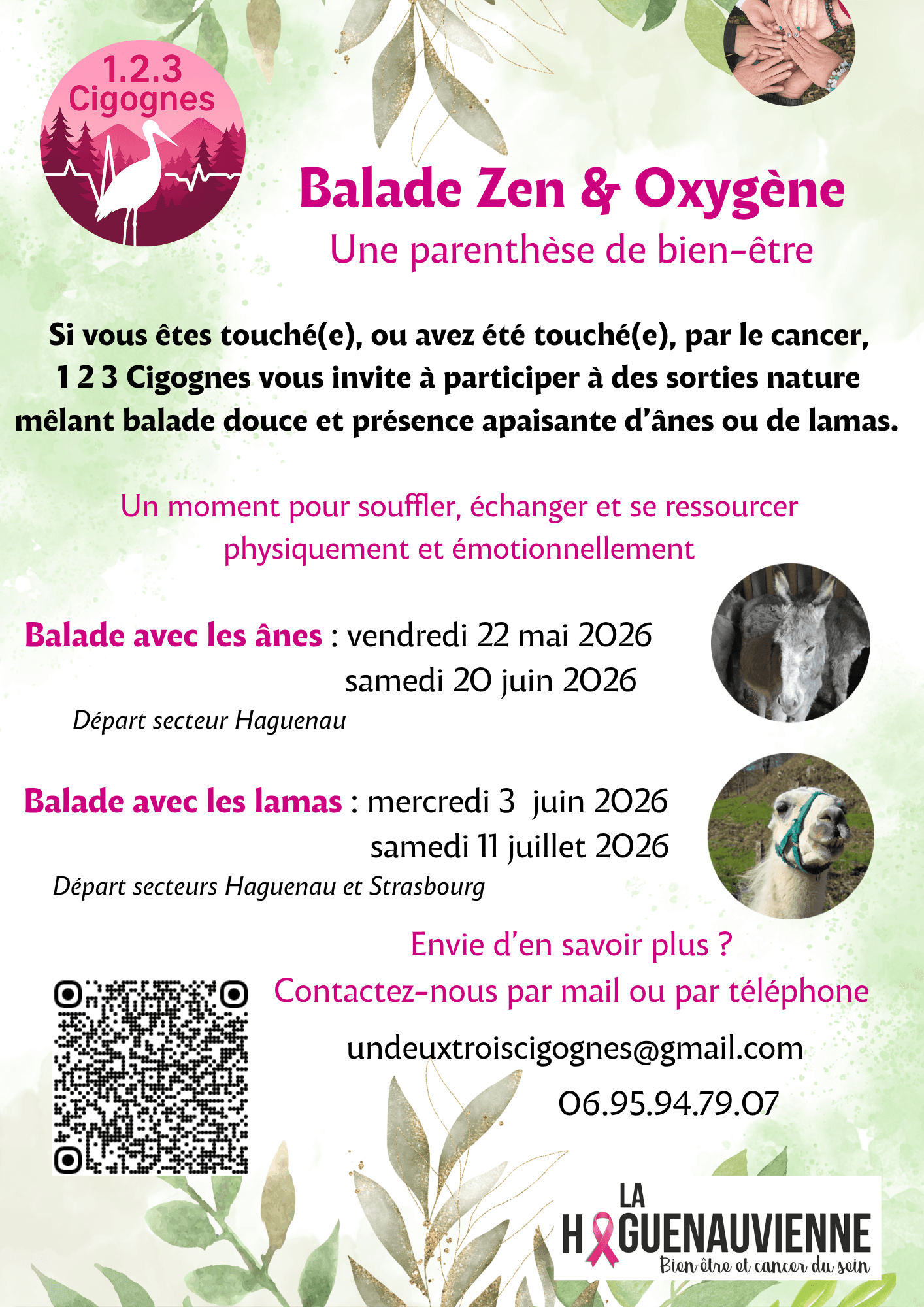 Affiche Balade Zen et Oxygène par 1 2 3 Cigognes