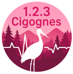 Logo 1 2 3 Cigognes