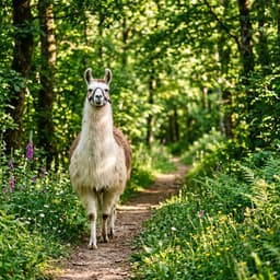 Balade avec les lamas — Lamas